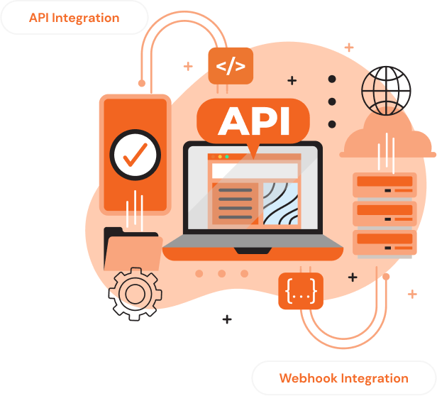 custom API and webhook integration service